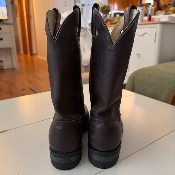 Canada West Boots SIERRA Men’s 8 Wide Western Cowboy Leather Oil Resistant Brown - Picture 7 of 9